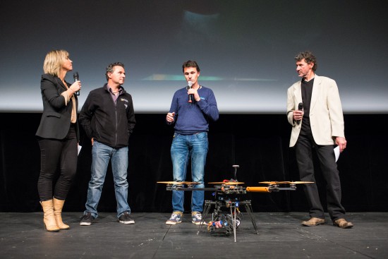 Nathalie Vincent, Christophe Rosanvallon, Benoit Regord et Christophe Moulin