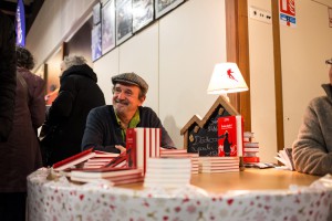 Dédicaces pendant les Rencontres de la Cinémathèque de Montagne