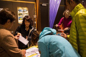 Hall du Quattro pendant les Rencontres de la Cinémathèque de Montagne