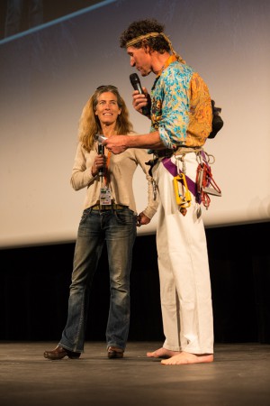 Lynn Hill et Christophe Moulin