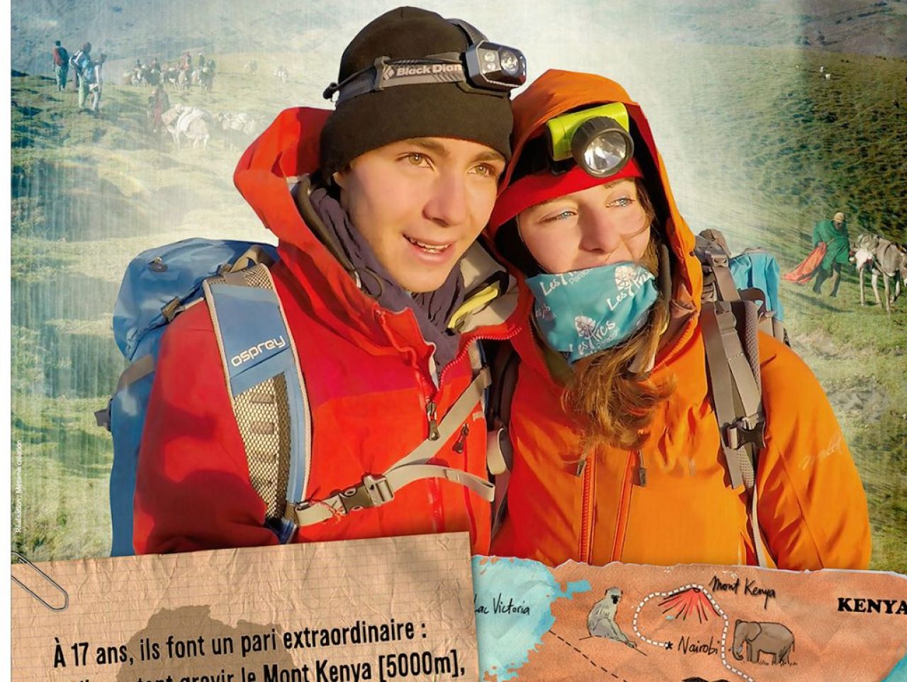 NIELS ET JULIETTE SUR LES EPAULES DE L'AFRIQUE