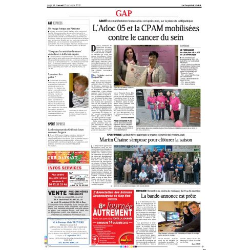 Dauphine Libere du 13 octobre 2012.JPG