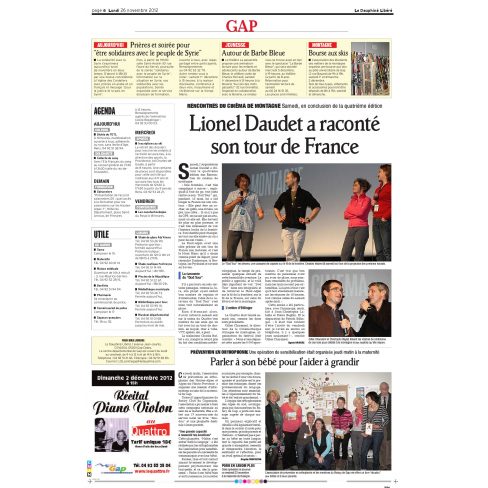 Dauphine Libere du 26 novembre 2012.JPG